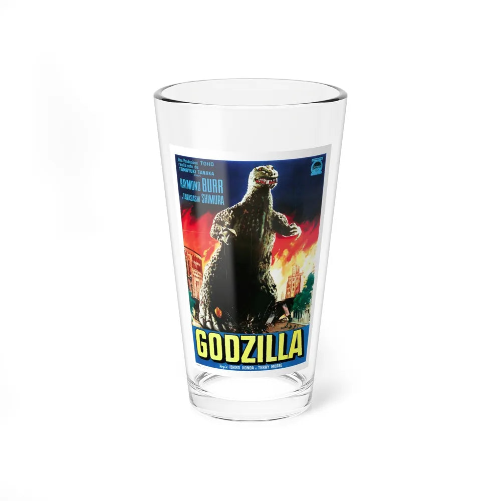 GODZILLA (ITALIAN) 1954 Movie Poster - Pint Glass 16oz-16oz-Go Mug Yourself