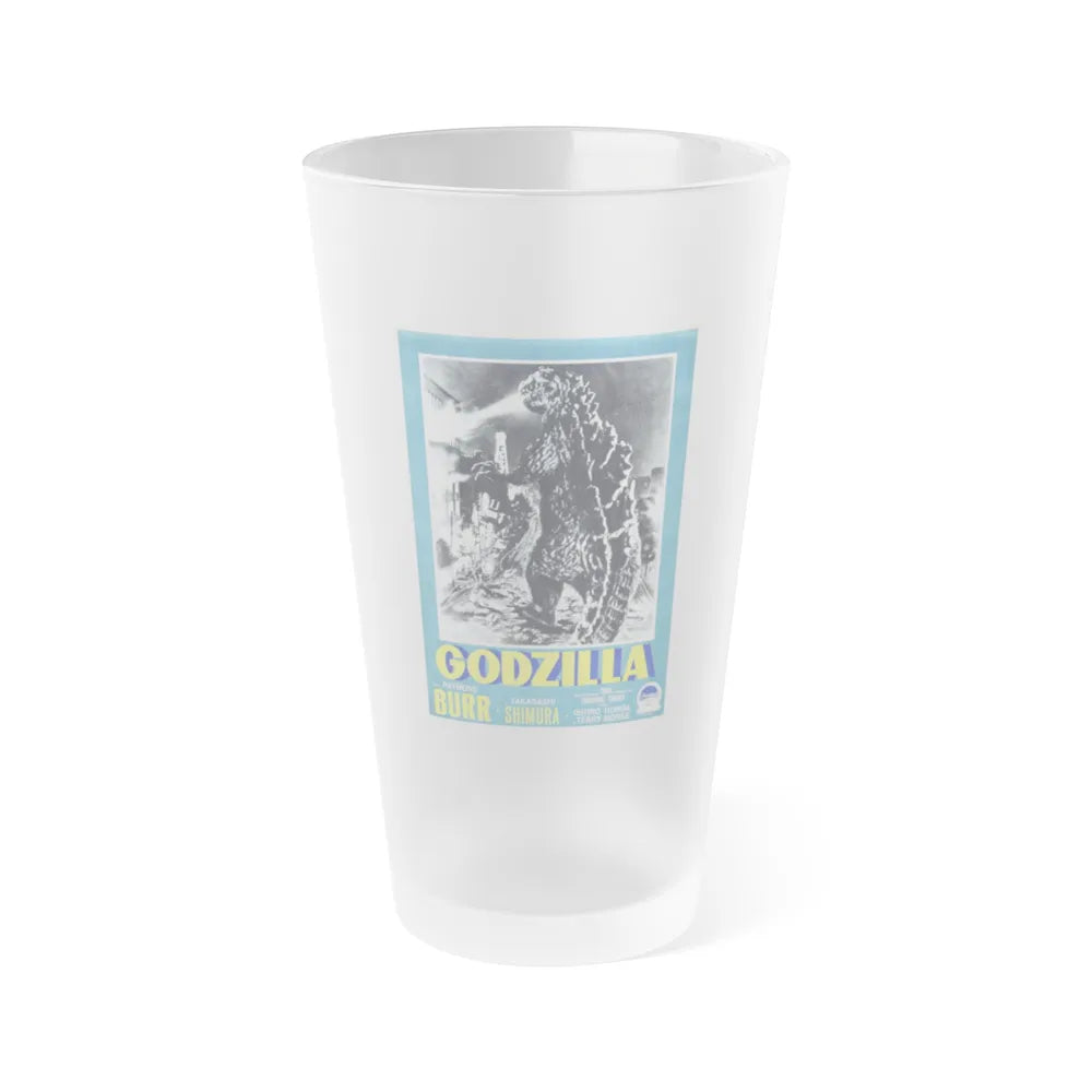 GODZILLA (ITALIAN) 2 1954 Movie Poster - Frosted Pint Glass 16oz-Go Mug Yourself