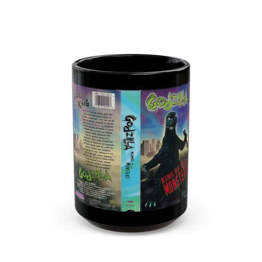 GODZILLA KING OF THE MONSTERS (VHS COVER) - Black Coffee Mug-15oz-Go Mug Yourself