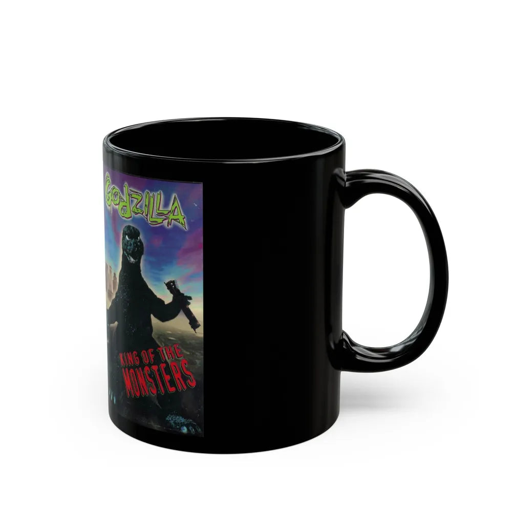 GODZILLA KING OF THE MONSTERS (VHS COVER) - Black Coffee Mug-Go Mug Yourself