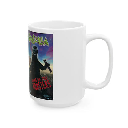 GODZILLA KING OF THE MONSTERS (VHS COVER) - White Coffee Mug-Go Mug Yourself