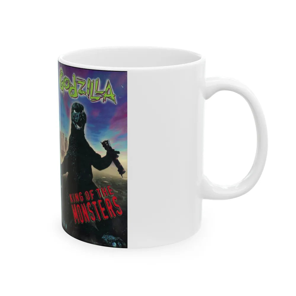 GODZILLA KING OF THE MONSTERS (VHS COVER) - White Coffee Mug-Go Mug Yourself