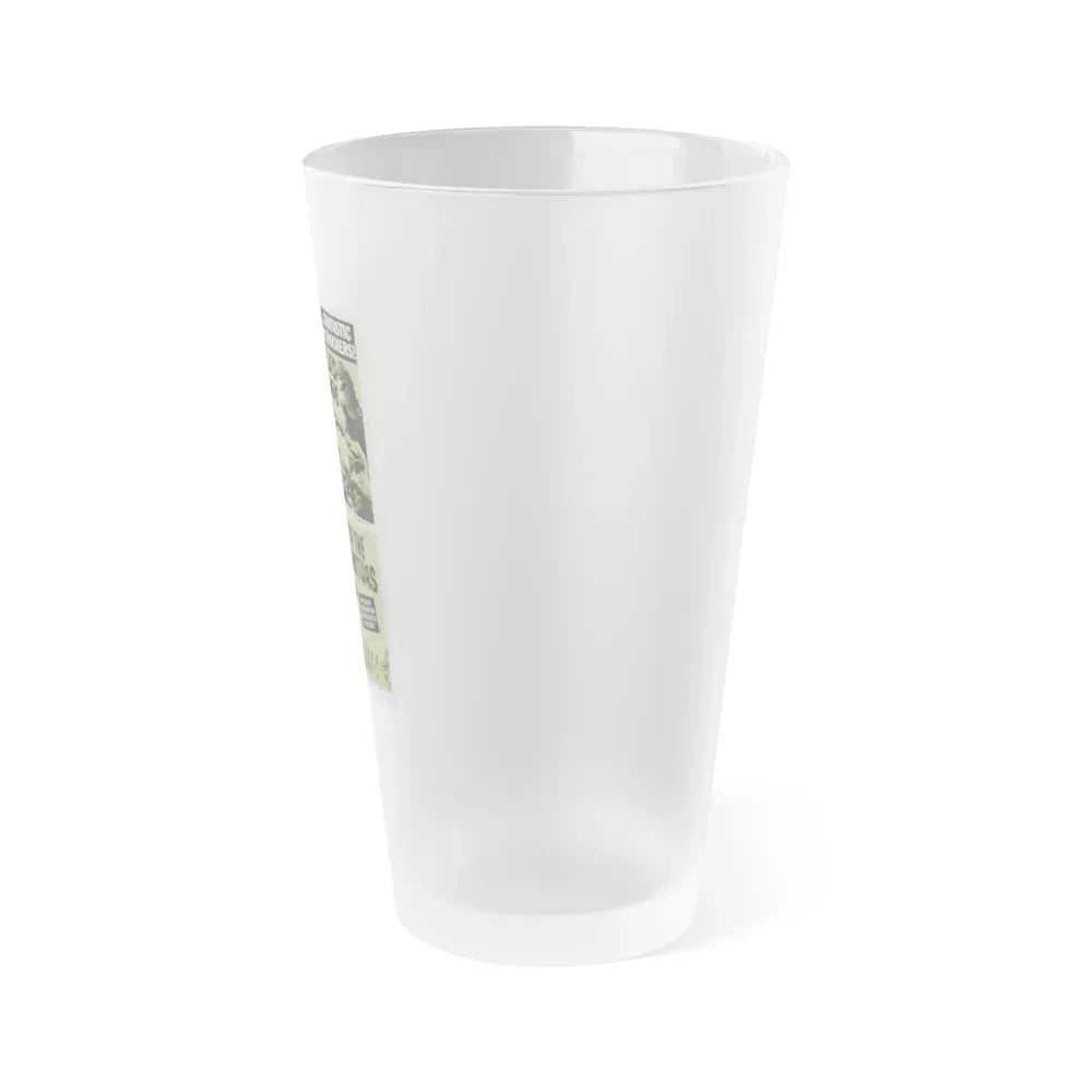 GODZILLA'S REVENGE + WAR OF THE GARGANTUAS 1969 Movie Poster - Frosted Pint Glass 16oz - Go Mug Yourself