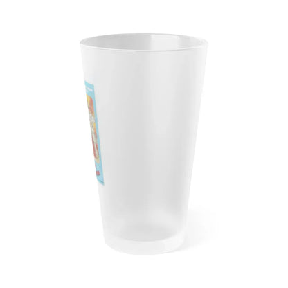 GODZILLA VS BIONIC MONSTER (GODZILLA VS MECHAGODZILLA) 1974 Movie Poster - Frosted Pint Glass 16oz - Go Mug Yourself