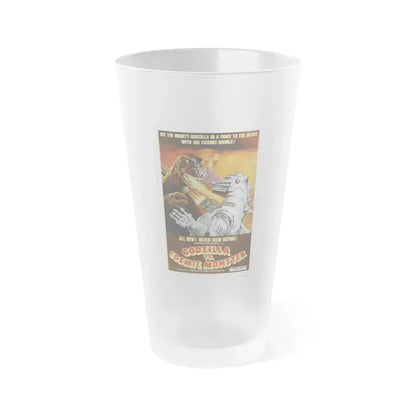GODZILLA VS BIONIC MONSTER (GODZILLA VS MECHAGODZILLA) (2) 1974 Movie Poster - Frosted Pint Glass 16oz Default Title - Go Mug Yourself