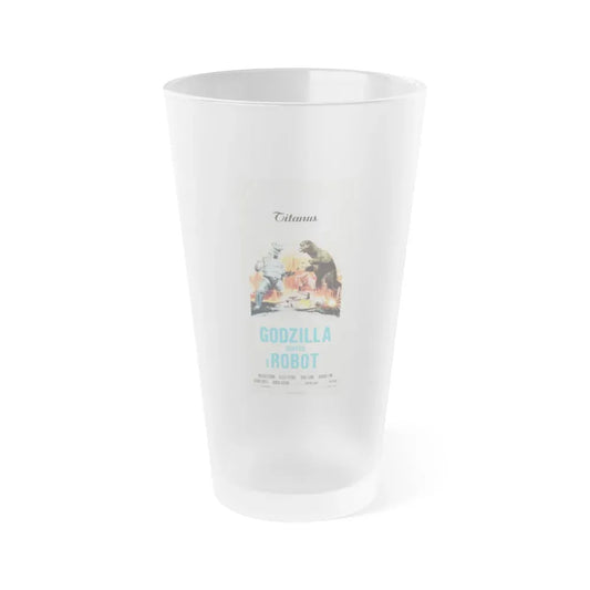 GODZILLA VS BIONIC MONSTER (GODZILLA VS MECHAGODZILLA) (3) 1974 Movie Poster - Frosted Pint Glass 16oz Default Title - Go Mug Yourself