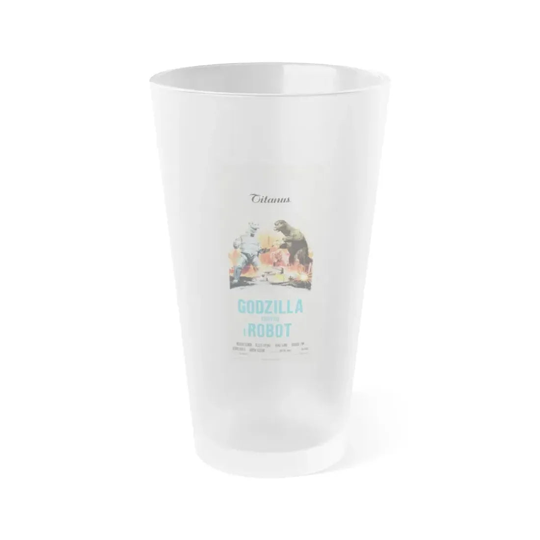 GODZILLA VS BIONIC MONSTER (GODZILLA VS MECHAGODZILLA) (3) 1974 Movie Poster - Frosted Pint Glass 16oz Default Title - Go Mug Yourself