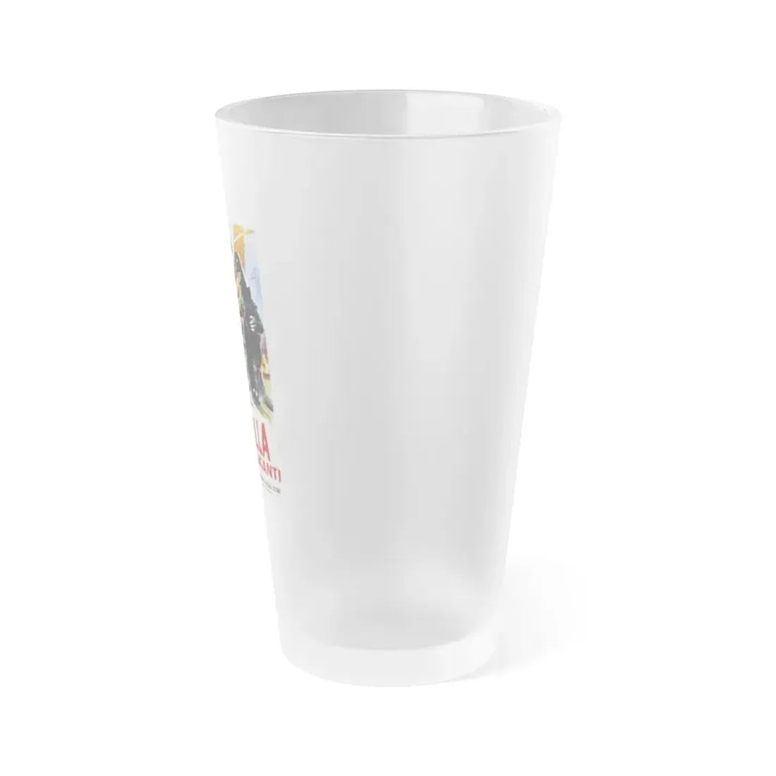 GODZILLA VS GIGAN (ITALIAN) 1972 Movie Poster - Frosted Pint Glass 16oz - Go Mug Yourself