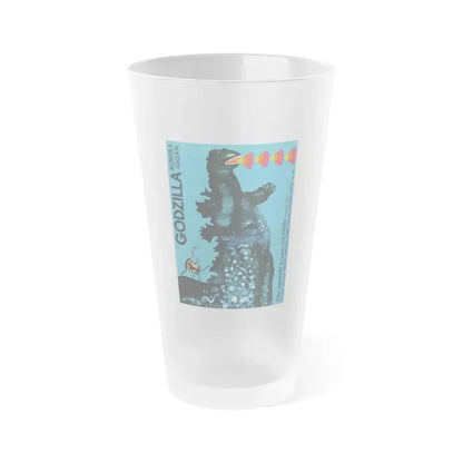 GODZILLA VS GIGAN (POLISH) 1972 Movie Poster - Frosted Pint Glass 16oz Default Title - Go Mug Yourself