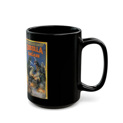GODZILLA VS GIGAN (VHS COVER) - Black Coffee Mug - Go Mug Yourself