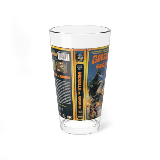 GODZILLA VS GIGAN (VHS COVER) Pint Glass 16oz-16oz-Go Mug Yourself