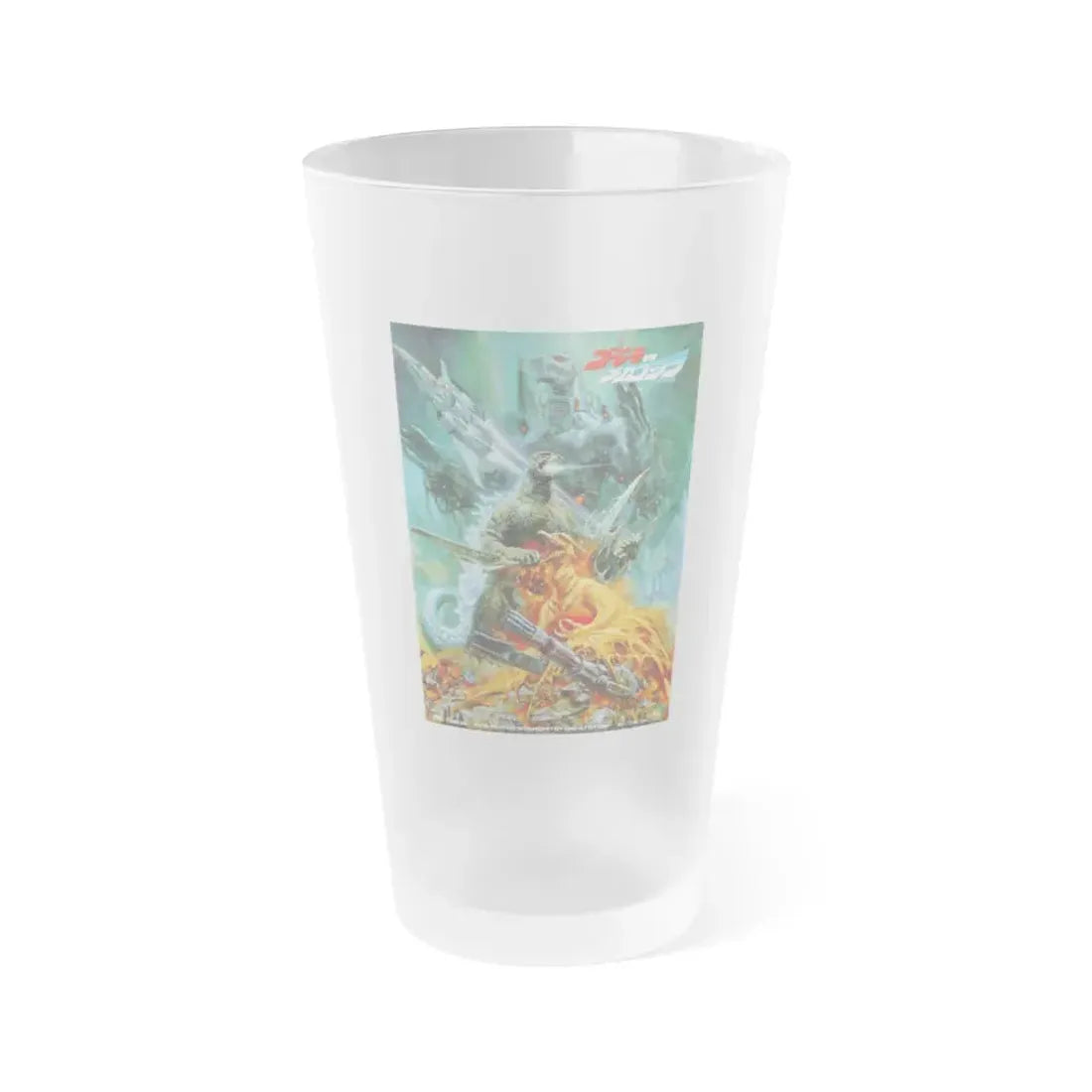 GODZILLA VS MECHAGODZILLA 1993 Movie Poster - Frosted Pint Glass 16oz Default Title - Go Mug Yourself
