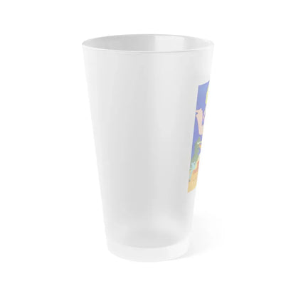 GODZILLA VS MECHAGODZILLA (POLISH) 1993 Movie Poster - Frosted Pint Glass 16oz - Go Mug Yourself
