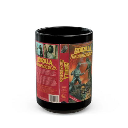 GODZILLA VS MECHAGODZILLA (VHS COVER) - Black Coffee Mug-15oz-Go Mug Yourself