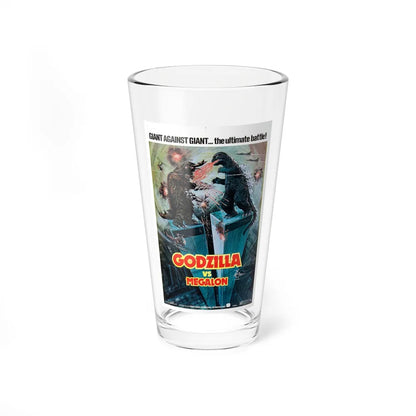 GODZILLA VS MEGALON 1973 Movie Poster - Pint Glass 16oz-16oz-Go Mug Yourself