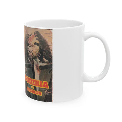 GODZILLA VS MEGALON (VHS COVER) - White Coffee Mug-Go Mug Yourself