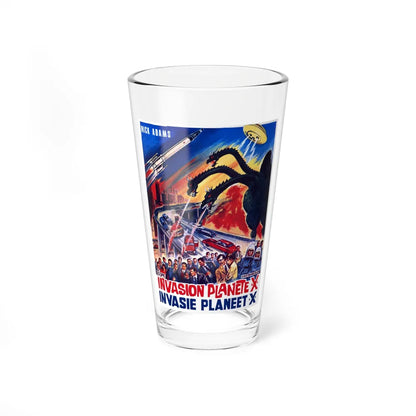 GODZILLA VS MONSTER ZERO (BELGIAN) 1965 Movie Poster - Pint Glass 16oz-16oz-Go Mug Yourself