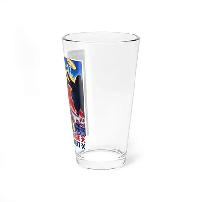 GODZILLA VS MONSTER ZERO (BELGIAN) 1965 Movie Poster - Pint Glass 16oz - Go Mug Yourself