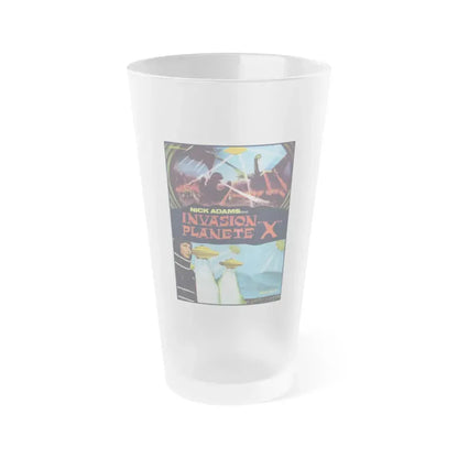 GODZILLA VS MONSTER ZERO (FRENCH) 1965 Movie Poster - Frosted Pint Glass 16oz Default Title - Go Mug Yourself