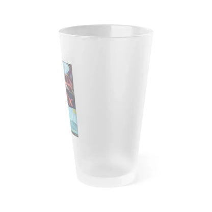 GODZILLA VS MONSTER ZERO (FRENCH) 1965 Movie Poster - Frosted Pint Glass 16oz - Go Mug Yourself