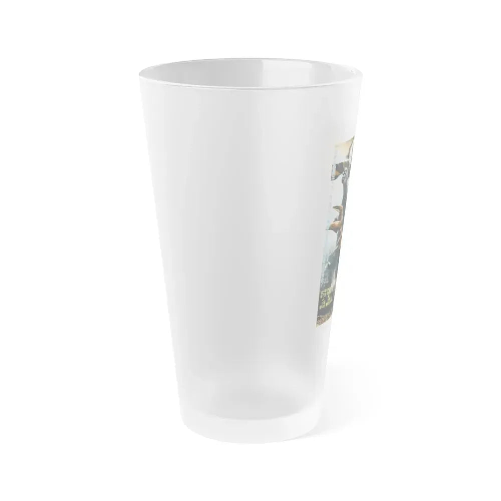 GODZILLA VS THE SEA MONSTER 1966 Movie Poster - Frosted Pint Glass 16oz - Go Mug Yourself