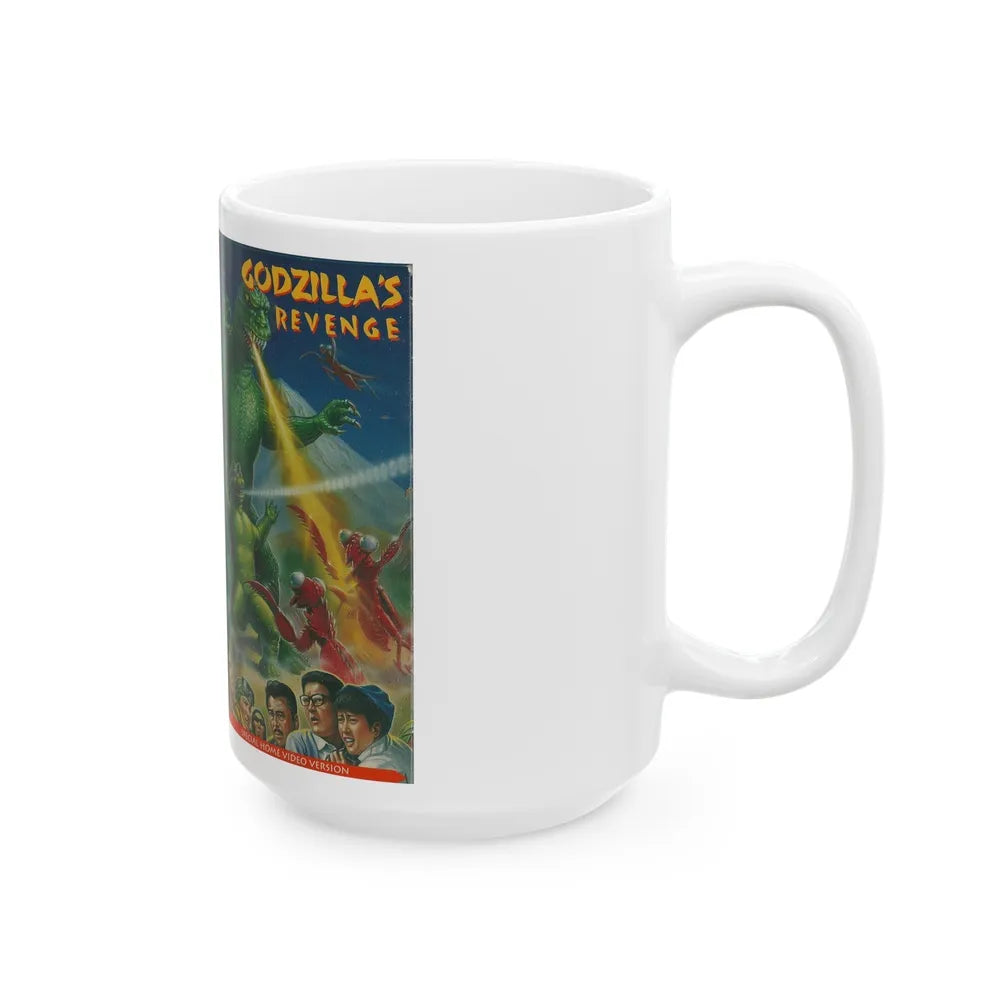 GODZILLAS REVENGE (VHS COVER) - White Coffee Mug-Go Mug Yourself