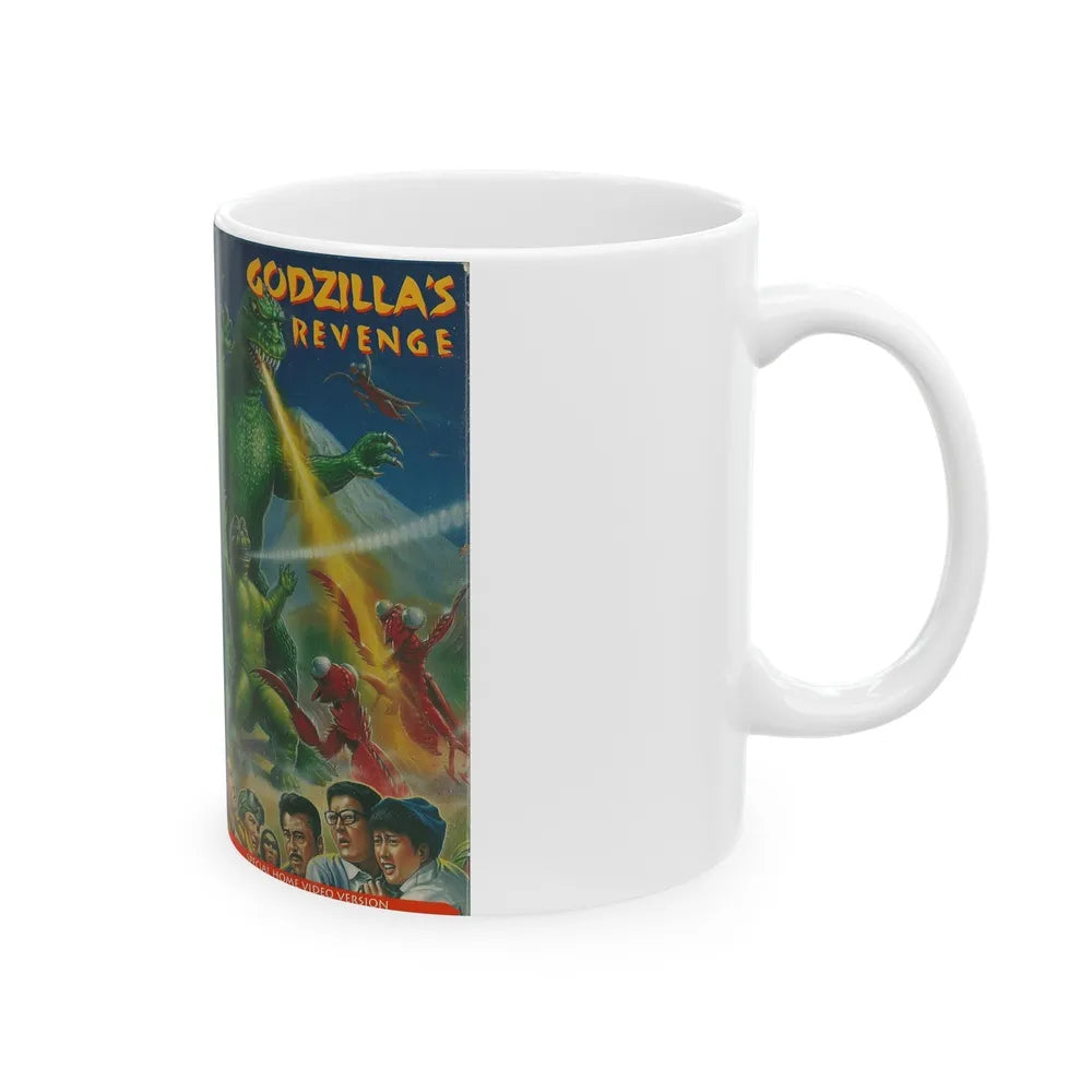 GODZILLAS REVENGE (VHS COVER) - White Coffee Mug-Go Mug Yourself