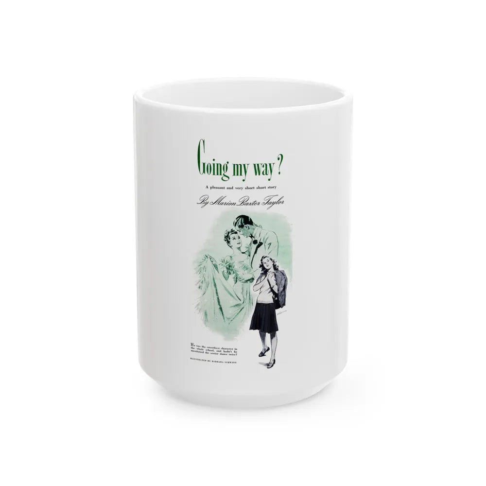 Going My Way, Good Housekeeping, August 1942 - White Coffee Mug-15oz-Go Mug Yourself