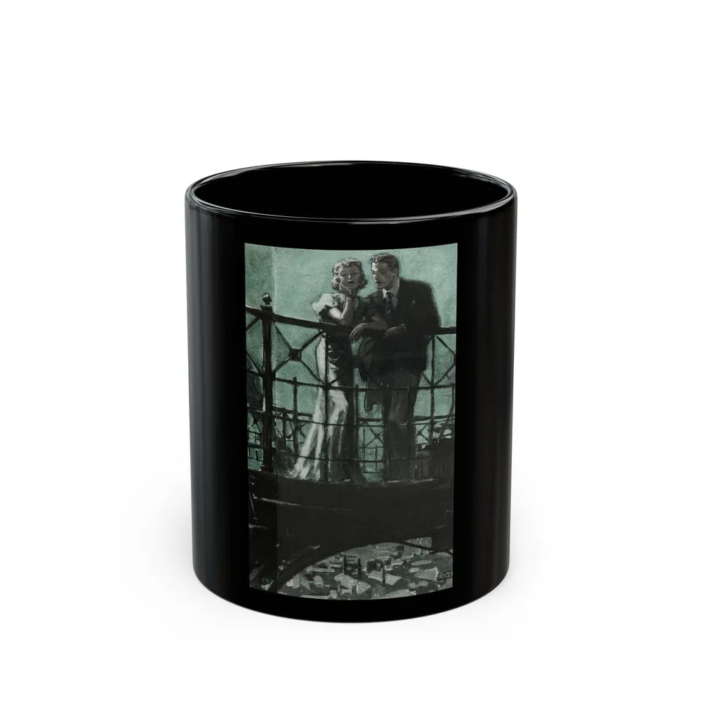 Going through the Moonlight, Cosmopolitan, August 1936 - Black Coffee Mug-11oz-Go Mug Yourself