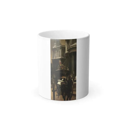 Going to Business (Going to the City, 1879), by James Tissot Oil on panel - Color Changing Mug 11oz 11oz - Go Mug Yourself