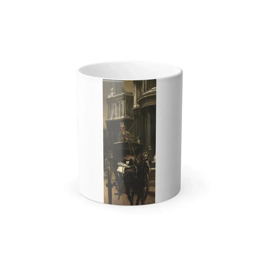Going to Business (Going to the City, 1879), by James Tissot Oil on panel - Color Changing Mug 11oz 11oz - Go Mug Yourself