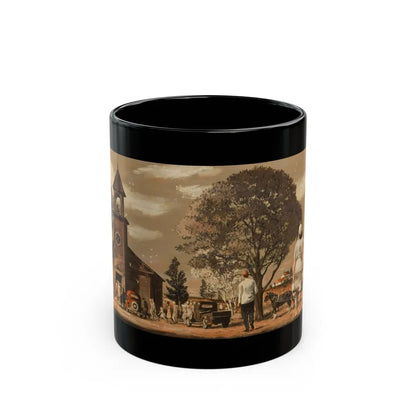 Going to Church - Black Coffee Mug-11oz-Go Mug Yourself