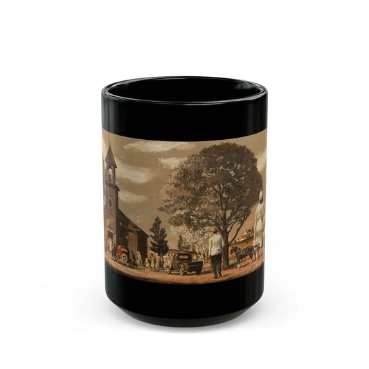 Going to Church - Black Coffee Mug-15oz-Go Mug Yourself