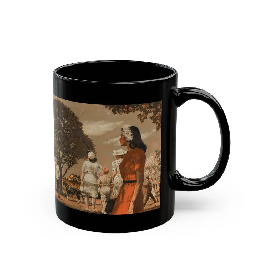 Going to Church - Black Coffee Mug-Go Mug Yourself