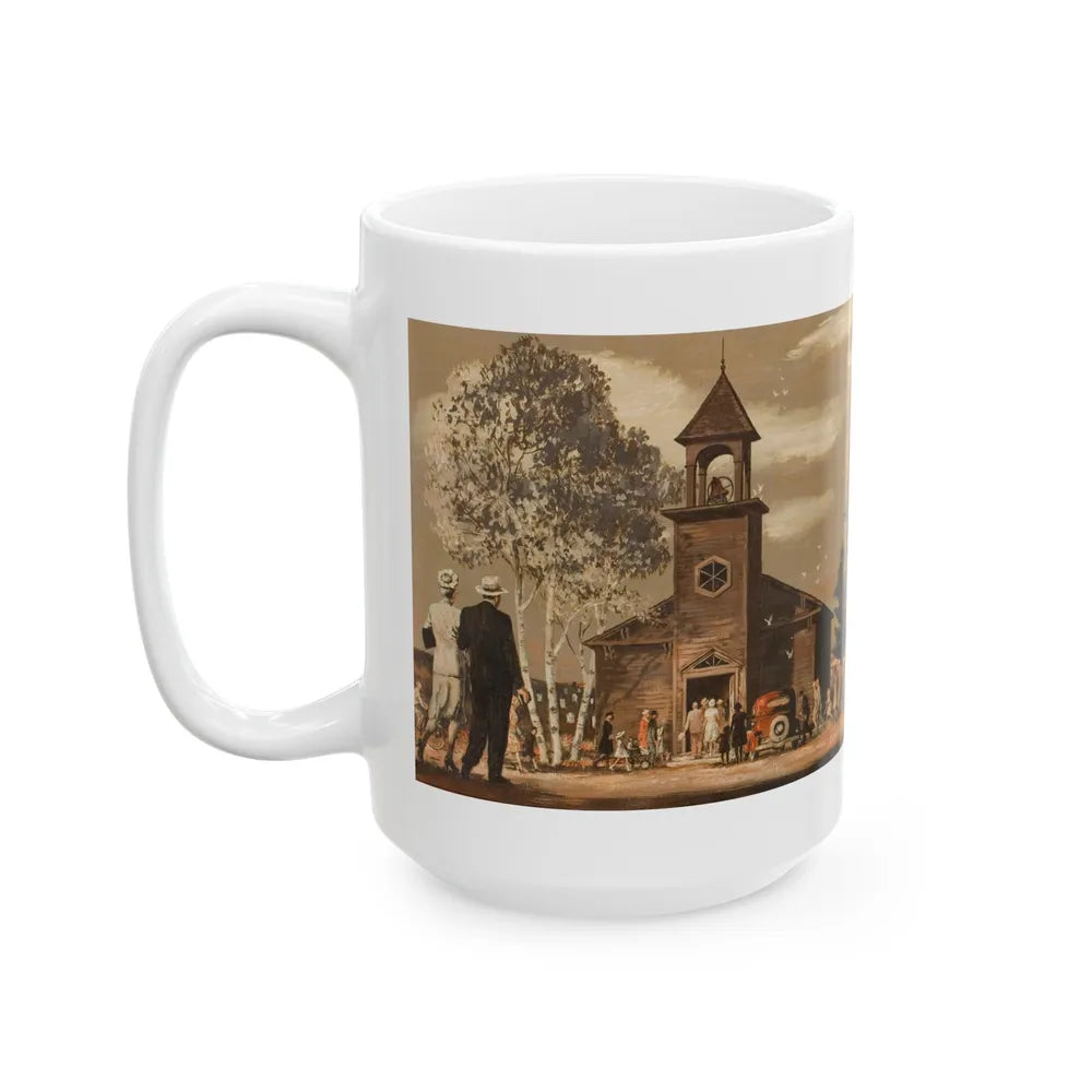 Going to Church - White Coffee Mug-Go Mug Yourself