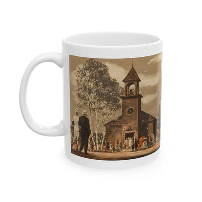 Going to Church - White Coffee Mug-Go Mug Yourself