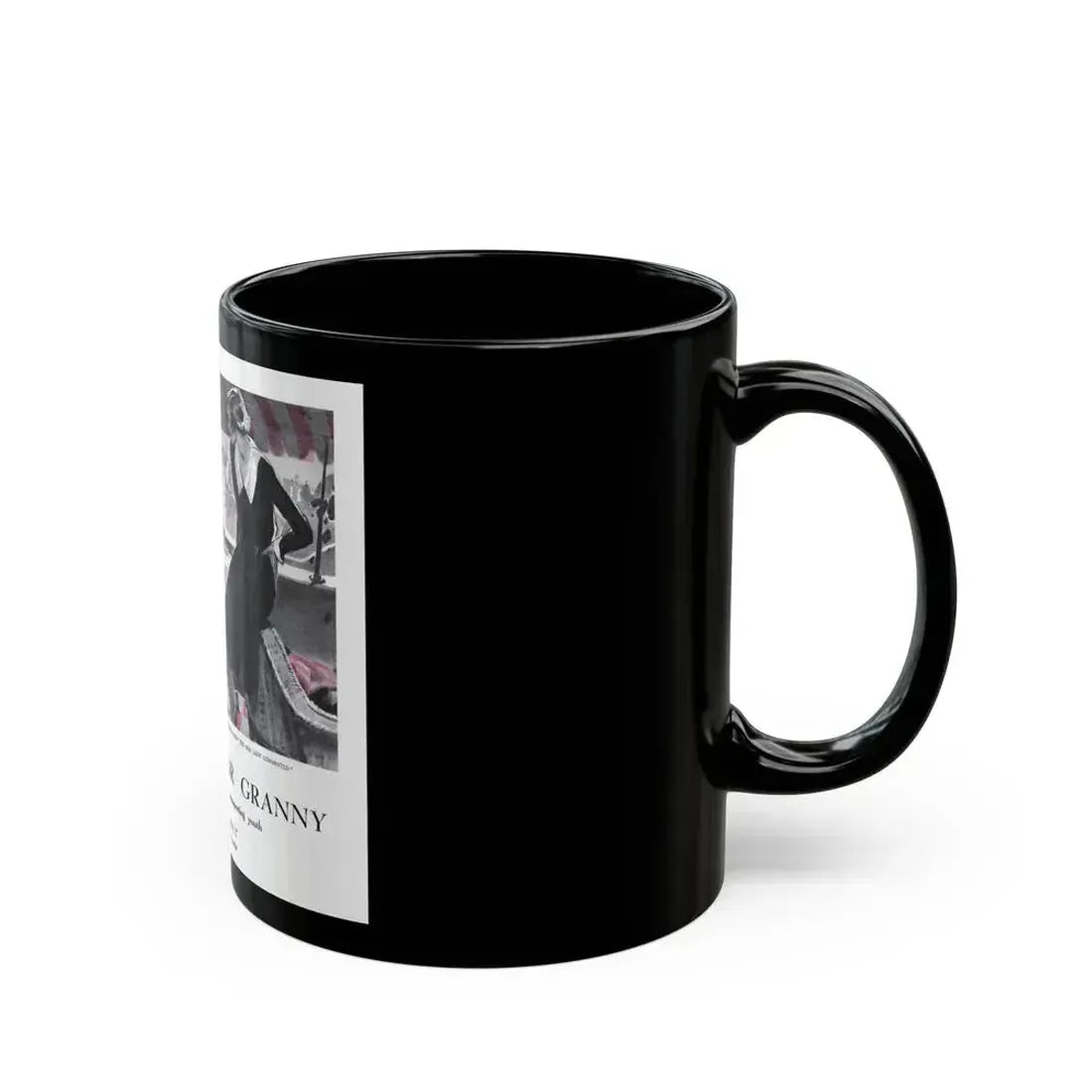 Gold Mules for Granny (1), Pictorial Review, August 1930 - Black Coffee Mug - Go Mug Yourself