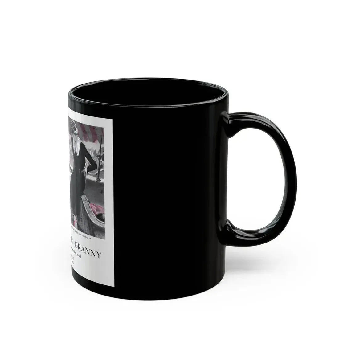 Gold Mules for Granny (1), Pictorial Review, August 1930 - Black Coffee Mug - Go Mug Yourself