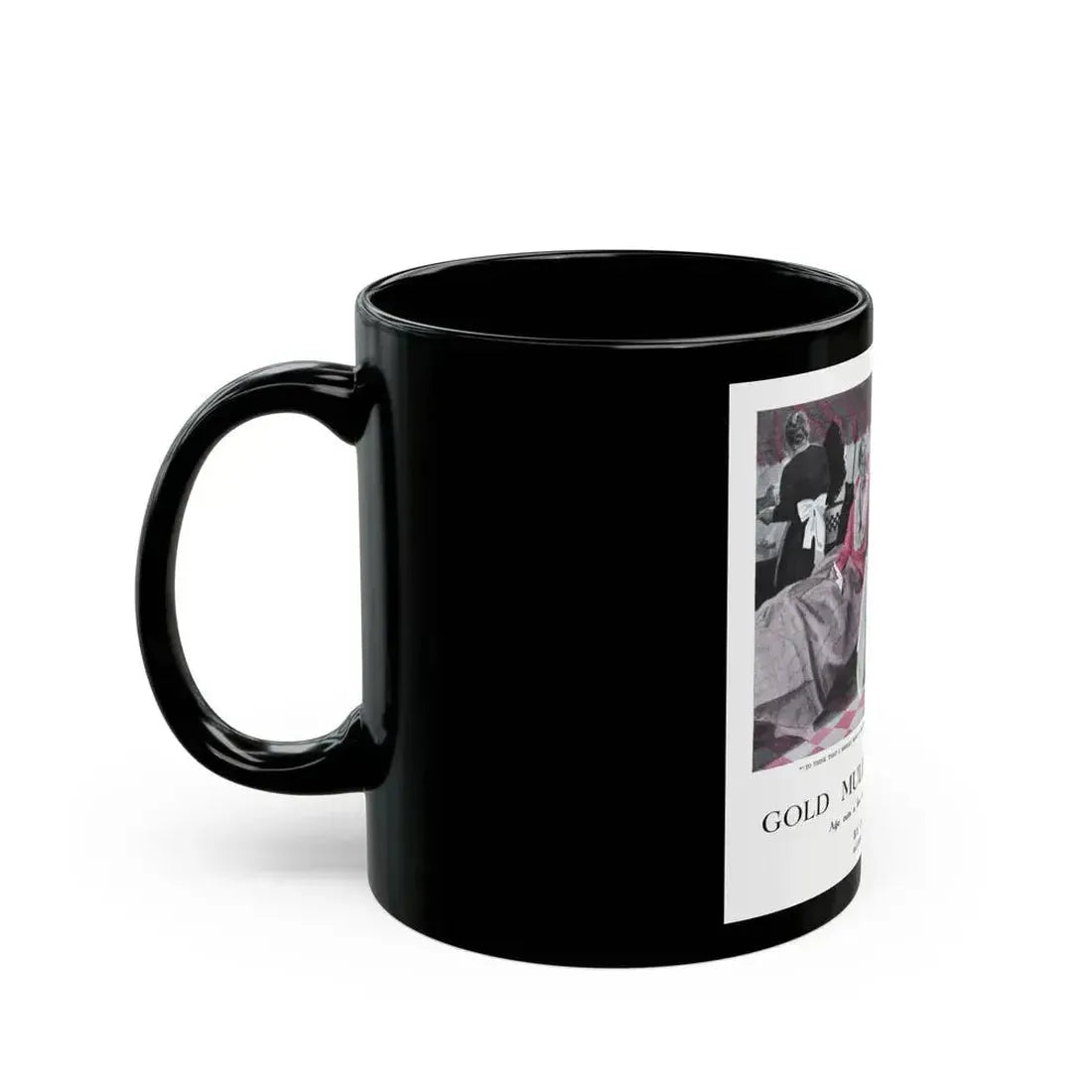 Gold Mules for Granny (1), Pictorial Review, August 1930 - Black Coffee Mug - Go Mug Yourself