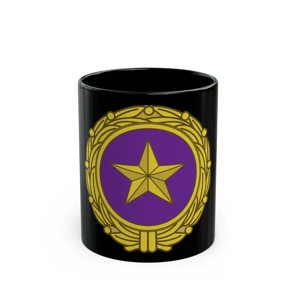 Gold Star Lapel (U.S. Army) Black Coffee Mug-11oz-Go Mug Yourself