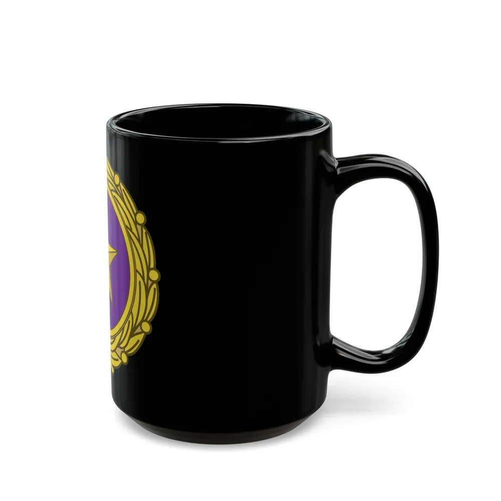 Gold Star Lapel (U.S. Army) Black Coffee Mug-Go Mug Yourself