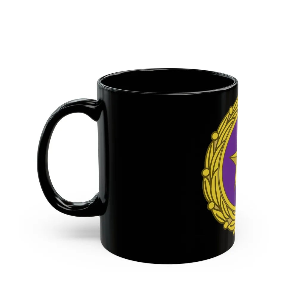 Gold Star Lapel (U.S. Army) Black Coffee Mug-Go Mug Yourself