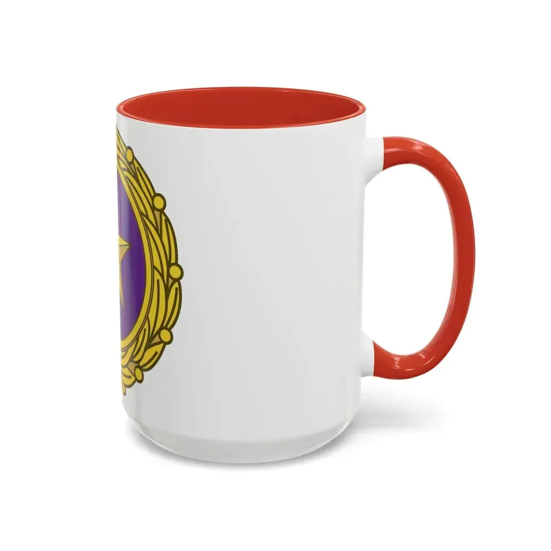Gold Star Lapel (U.S. Army) Accent Coffee Mug - Go Mug Yourself