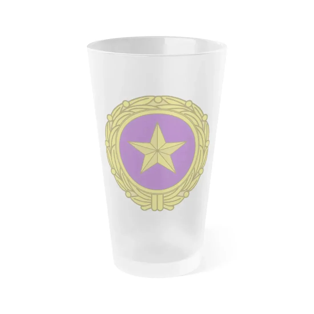 Gold Star Lapel (U.S. Army) Frosted Pint Glass 16oz Default Title - Go Mug Yourself