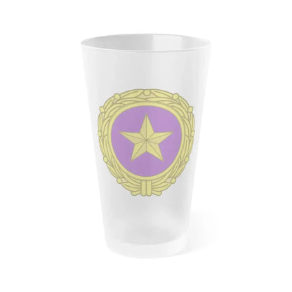 Gold Star Lapel (U.S. Army) Frosted Pint Glass 16oz Default Title - Go Mug Yourself
