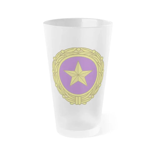 Gold Star Lapel (U.S. Army) Frosted Pint Glass 16oz Default Title - Go Mug Yourself
