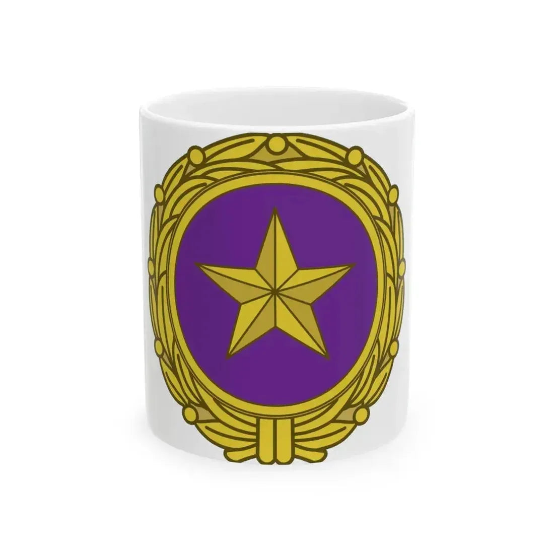 Gold Star Lapel (U.S. Army) White Coffee Mug 11oz - Go Mug Yourself