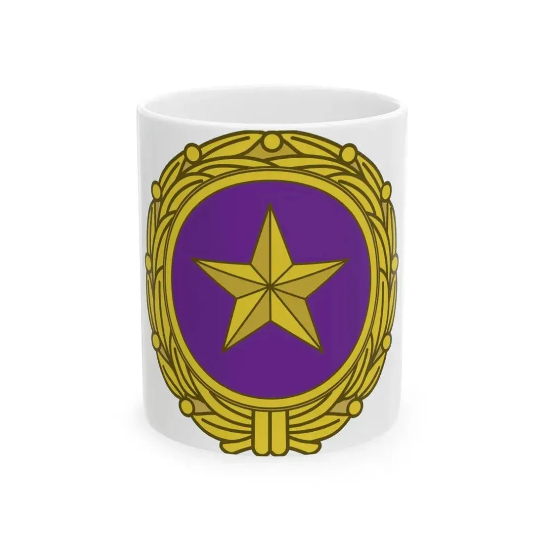 Gold Star Lapel (U.S. Army) White Coffee Mug 11oz - Go Mug Yourself
