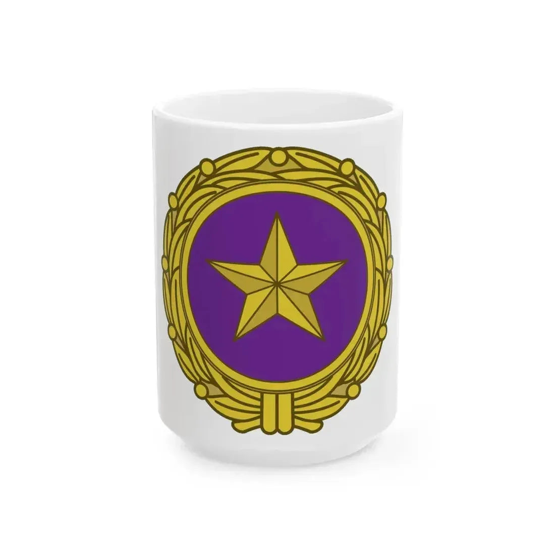 Gold Star Lapel (U.S. Army) White Coffee Mug 15oz - Go Mug Yourself
