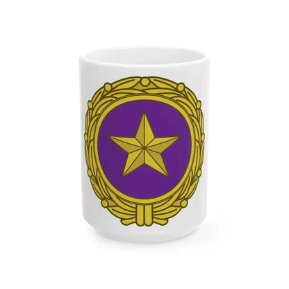 Gold Star Lapel (U.S. Army) White Coffee Mug 15oz - Go Mug Yourself
